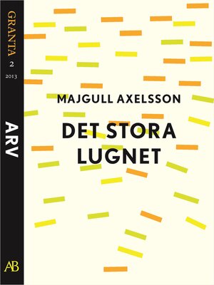 cover image of Det stora lugnet. En e-singel ur Granta 2